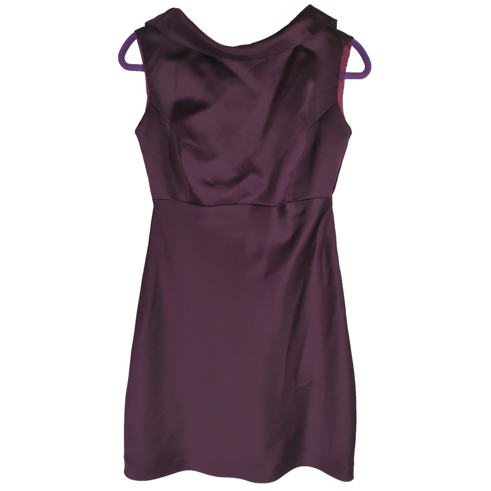 After‎ Dark Womens Juniors S/M Purple Short Prom Bridesmaids Dress Open Back